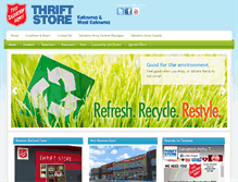 Tablet Screenshot of kelownathriftstore.ca